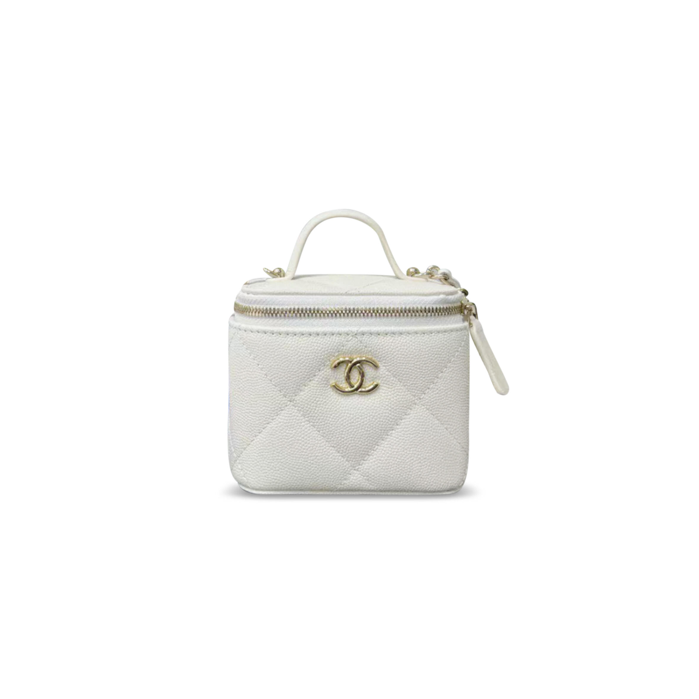 CHANEL 25K CAVIAR LEATHER MINI VANITY CASE AP4934 (11*8.5*7cm)